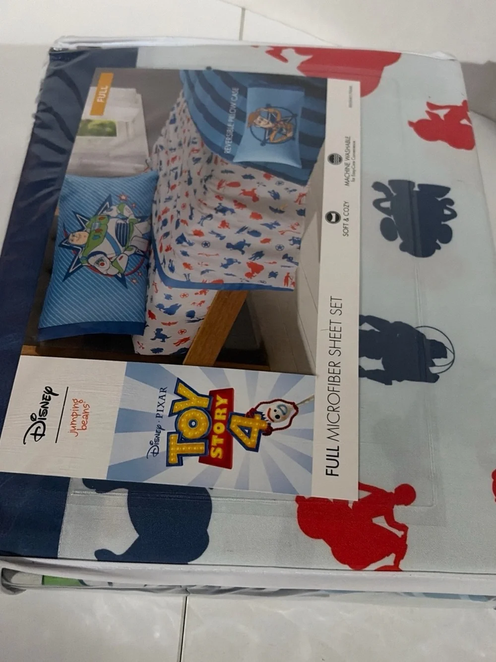Kohl's Toy Story Reversible Bedding Set - Blue, White, Red